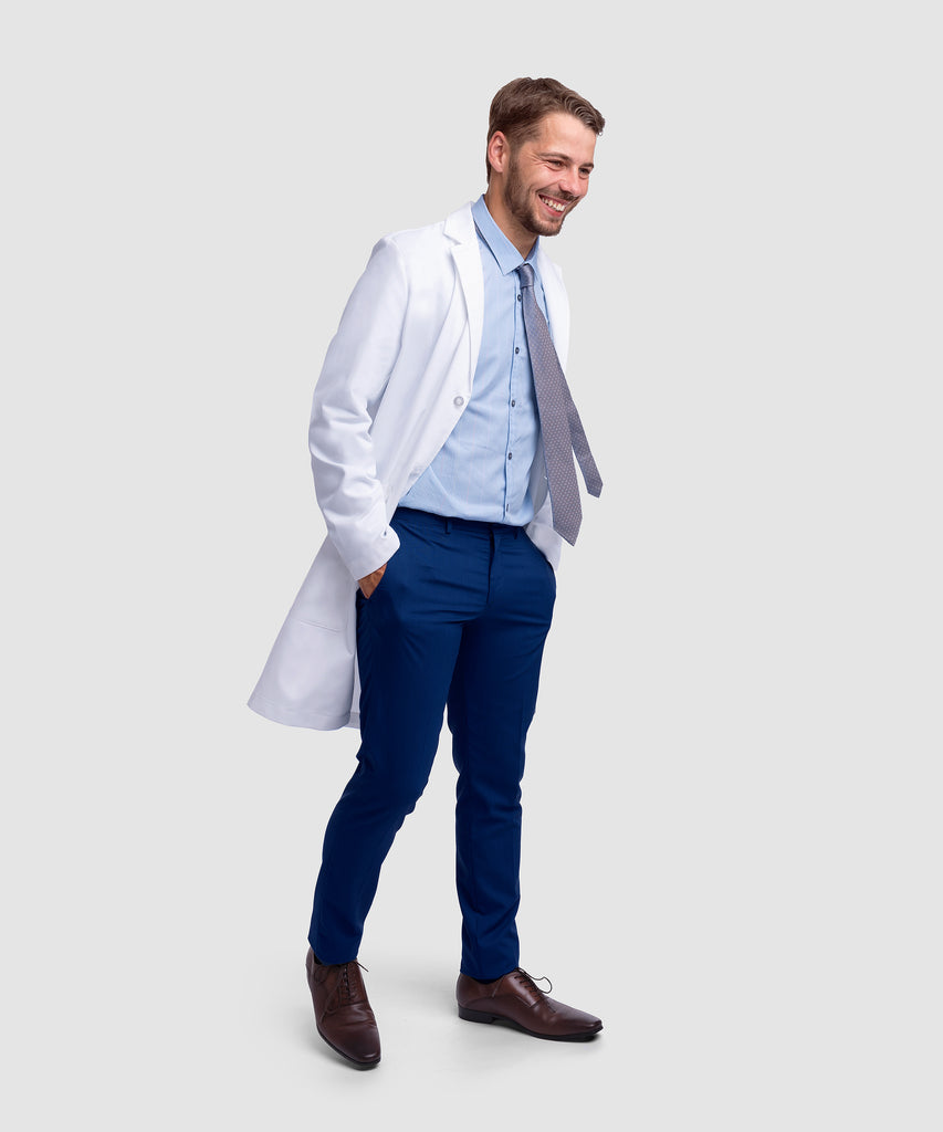 : DR16 Men's Lab Coat - Professional Lab Coat For Men - Dr. James