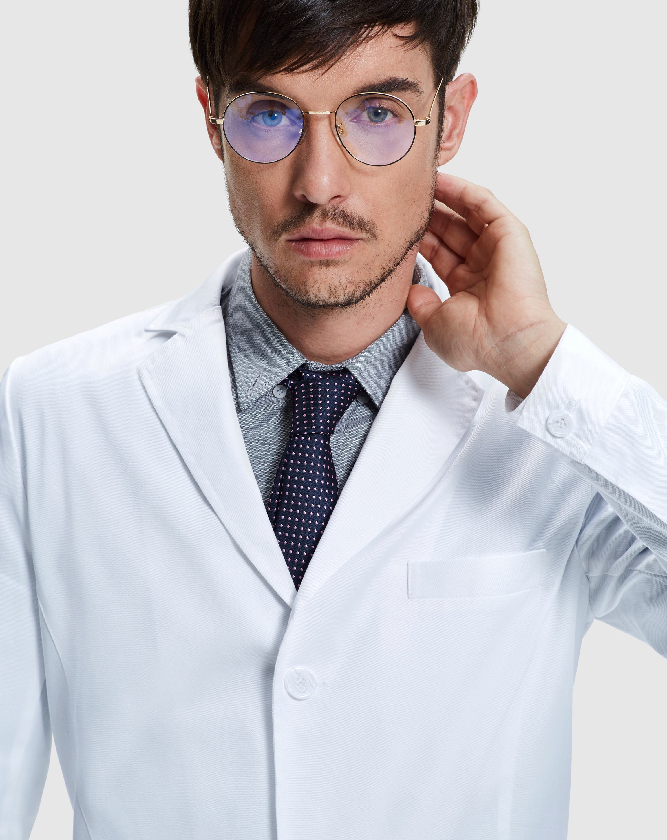 lab coat and goggles near me DR12 Men's Lab Coat